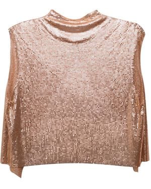 Paloma Lira Sparkle Rose Top - Metallic