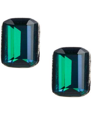 Saachi Prism Baguette Mini Stud Earring - Green