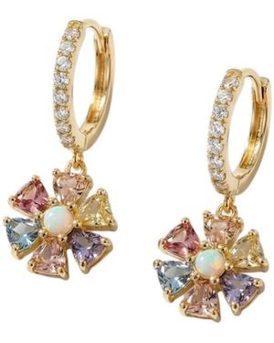 Native Gem Psychedelic Flower Huggies - Metallic