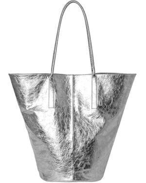Laura Olaru Esmee Leather Shopper Bag - Metallic