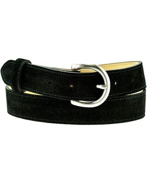 Peachy Belts Ltd Suede Belt With Buckle - Black