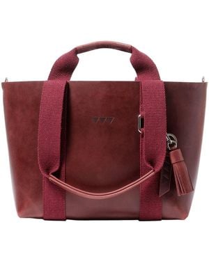 Get the Gallop Hay Bag Small Pull Up Leather - Red
