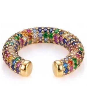 Jaredjamin Elara Cz Plated Ear Cuff - White