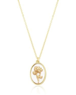 SET & STONES Katrina Birth Flower Necklace - Metallic