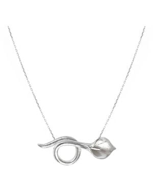 Agora Jewellery Calla Necklace - Metallic