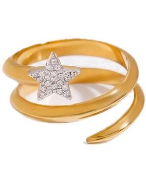 Elk & Bloom Chunky Wrap 14K Star Ring - Metallic