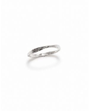 Inari Jewellery Organic Tapered Stacking Ring - White