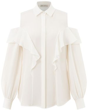 Emma Wallace Drew Blouse - White