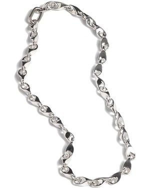 Luna Delphine Teardrop Necklace - Metallic