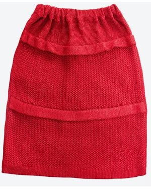 Absurde Knitted Skirt - Red