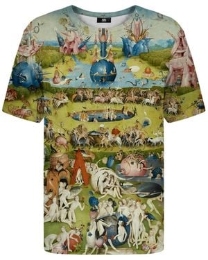 Aloha From Deer Bosch-Inspired Lightweight Garden Print T-Shirt - Green