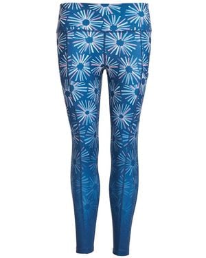 Perky Peach Dandelion Leggings - Blue
