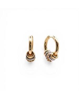Miss Cecilia Layered Grace Hoops - Metallic