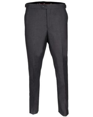 DAVID WEJ Aldo Plain Dress Pants With Side Adjusters – Charcoal - Gray