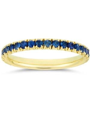 Dinny Hall Minnow Medium Sapphire Three Quarter Eternity Ring - Blue