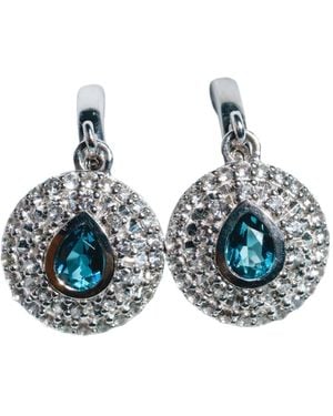 Talismania Jewelry Flow Huggie Earrings - Blue