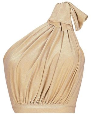 Aguaclara Doree One Shoulder Blouse - Natural