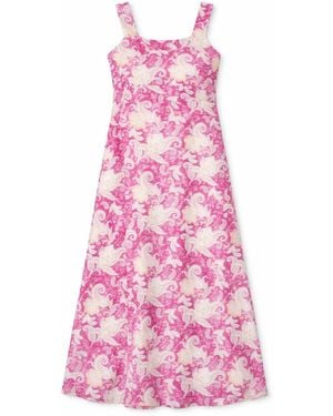 House of Gl Salene Cotton Sleeveless Maxi Dress - Pink