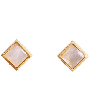 Christina Greene Lavalliere Stud Earrings - Metallic