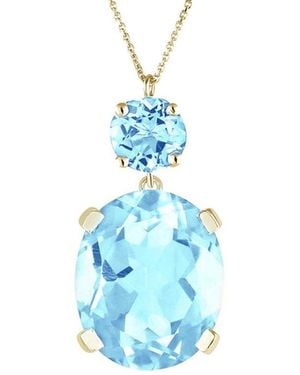 Augustine Jewels Sky Topaz Drop Necklace - Blue