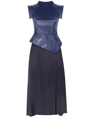 Mirimalist Concrete Midi Dress - Blue