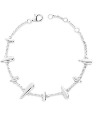 Lucy Quartermaine Solid Sterling Shard Bracelet - White