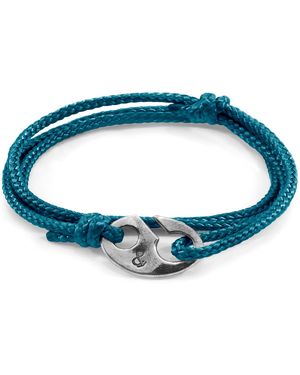 Anchor and Crew Ocean Windsor & Rope Bracelet - Blue