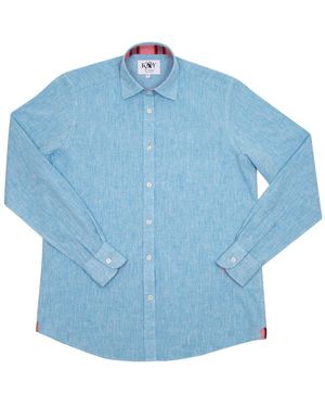 Koy Clothing Anga Linen Shirt - Blue