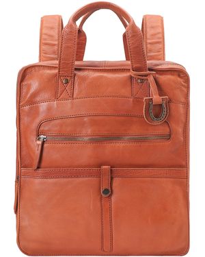 Lloyd Baker Charis Leather Backpack - Orange