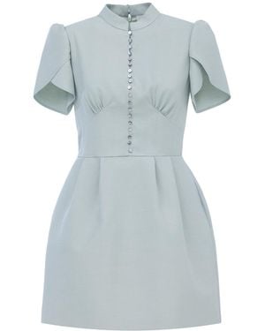 Georgette Timeless Mini Dress - Blue