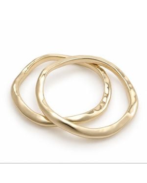 Hye Jane Jewelry Molten Bangle Set - Metallic