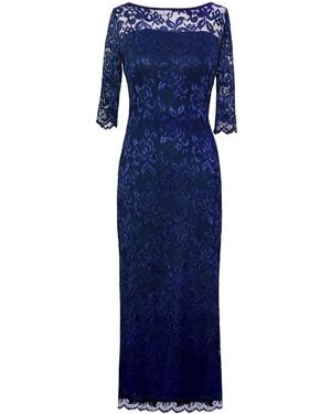 Alie Street London Lila Lace Gown - Blue