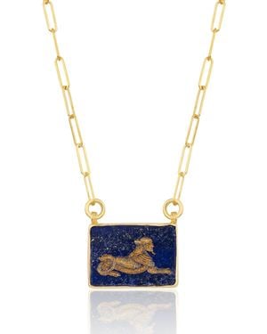 Ece London The Sphinx Ii Necklace - Blue