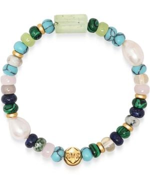 Nialaya Ocean Mosaic Wristband - Blue