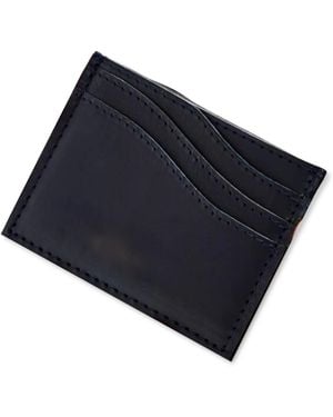 VIDA VIDA Leather Wave Card Holder - Blue