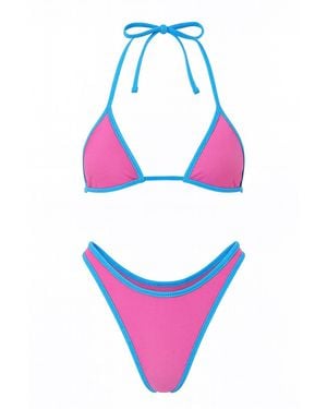 Misari Sweet Heart Triangle Bikini - Pink