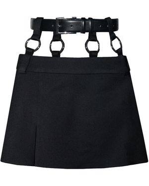 Vestiaire d'un Oiseau Libre Rings Mini Skirt - Black