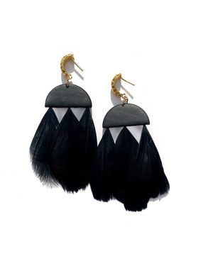 Babaloo Jet Set Earrings - Black