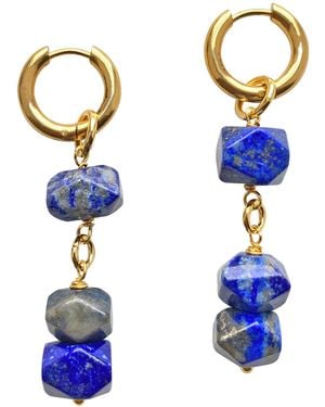 Smilla Brav Lapis Lazuli Earrings Celia - Blue