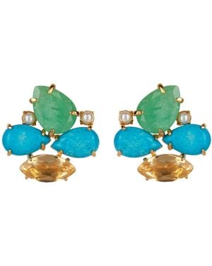 Bounkit Honolulu Studs Clip On - Blue