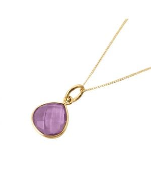Sophelia Vermeil Alexandrite Colour Changing June Birthstone Necklace - Purple