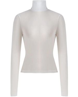 Iellele Noel Mesh Turtleneck Separate Layer - White