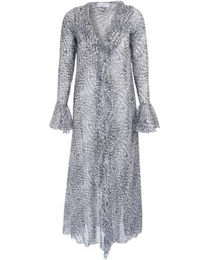 Sofia Tsereteli Caftan With Print - Grey
