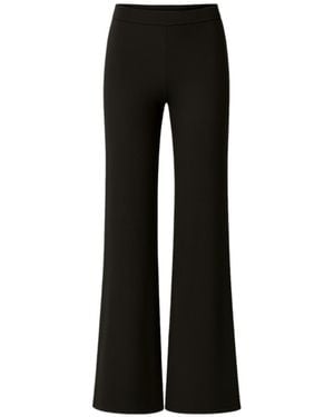Heima Er Gott Nadia Straight Leg Bamboo Trousers - Black