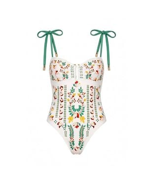 Jessie Zhao New York Spring Garden Reversible One Piece Swimsuit - Multicolour