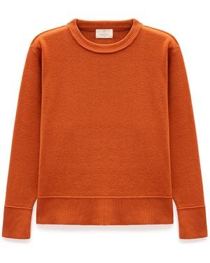 Peraluna Risu Flat Knit Seasonal Sweater - Orange