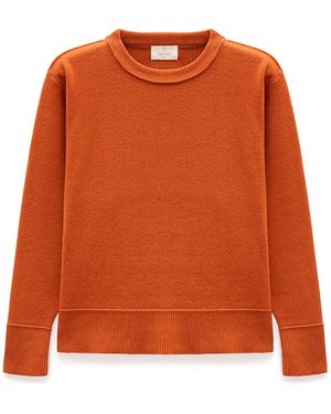 Peraluna Risu Flat Knit Seasonal Sweater - Orange