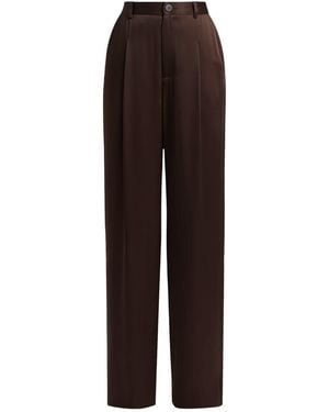 Centre Piece Walker Satin Trouser Espresso - Brown