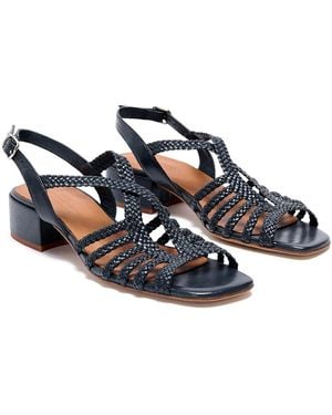 Naguisa Woven Sandals - Blue
