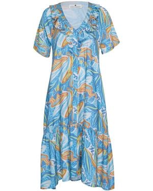 STATE OF GEORGIA The Elysian Maxi Dress Paradise - Blue